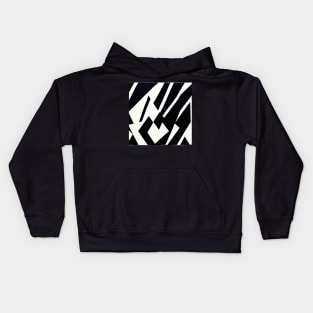 Minimal black on white Kids Hoodie